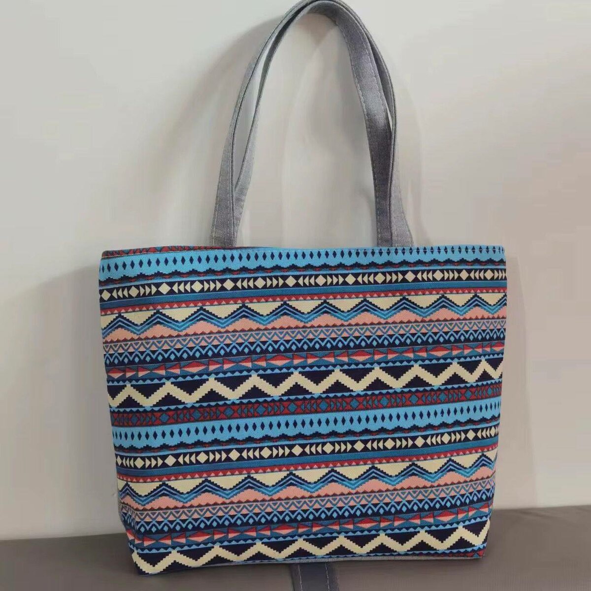 Sac cabas en toile imprimée