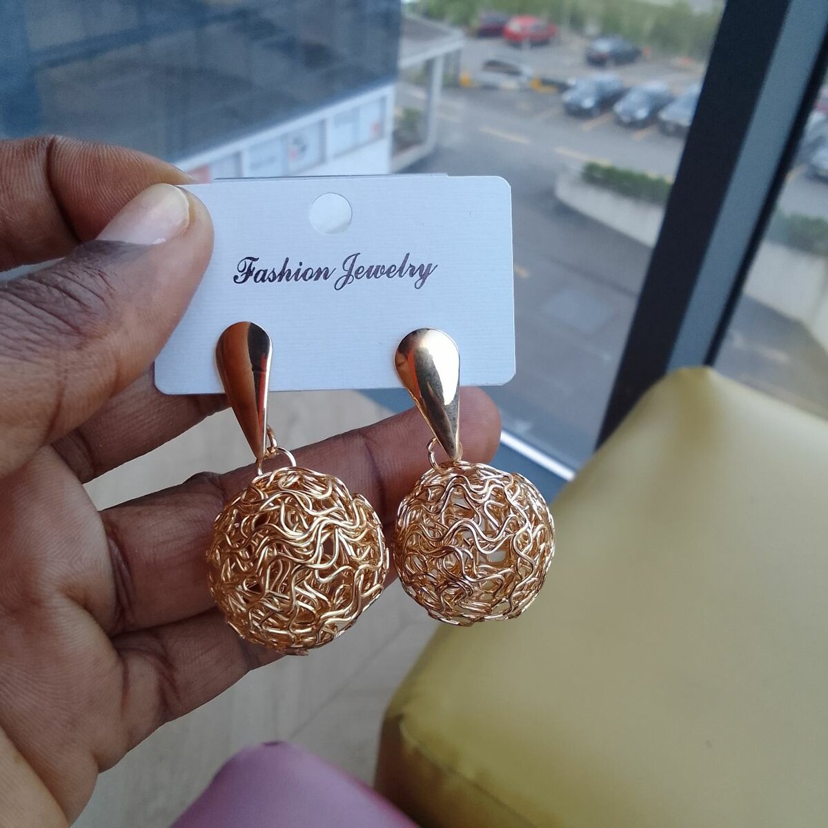 Boucles d'oreilles dorées