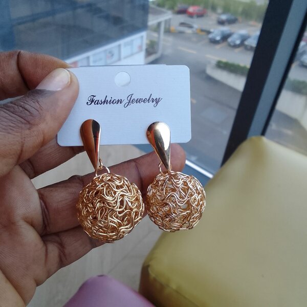 Boucles d'oreilles dorées