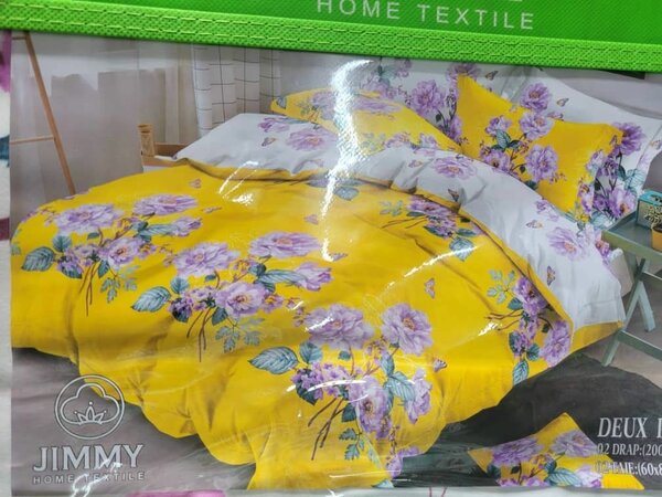 2 draps 2 taies d'oreillés