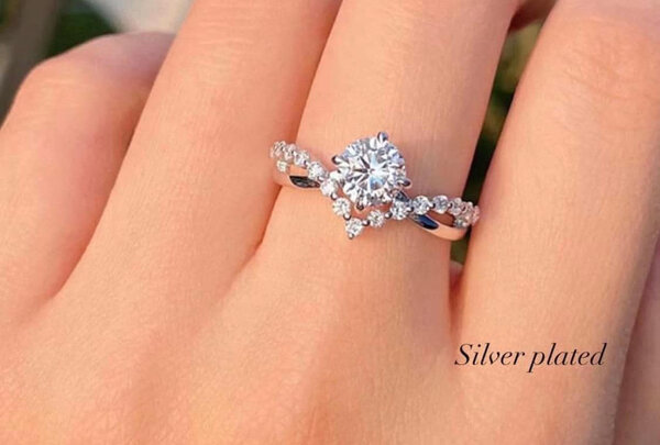 Silver plated ring