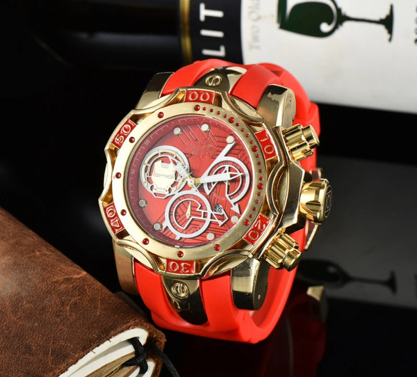 Montre Sportive Dorée Homme