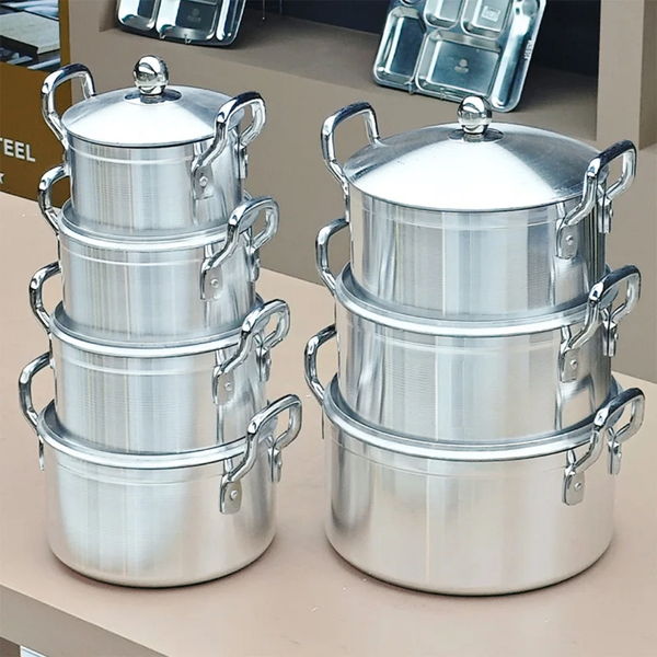 Batterie de cuisine inox 7 pièces