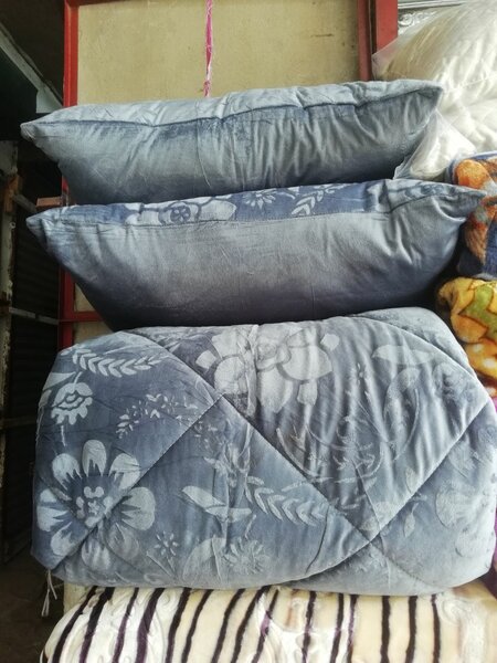 Duvet with pillows