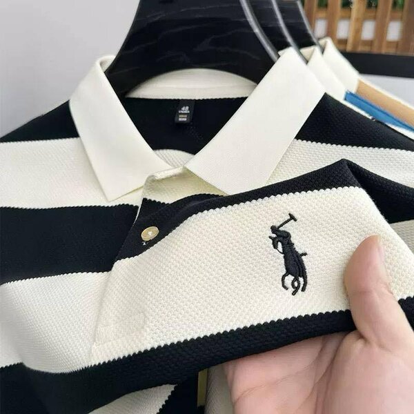 Polo rayé classique homme