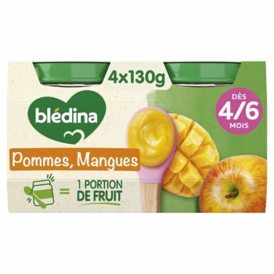Purée Pommes Mangues 4 mois+