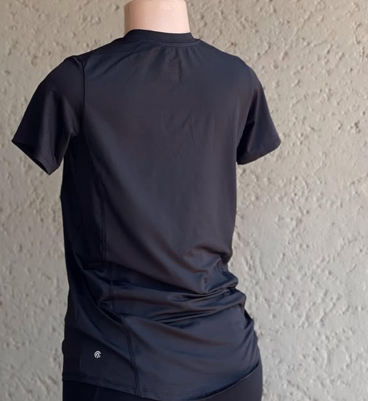 black t-shirt