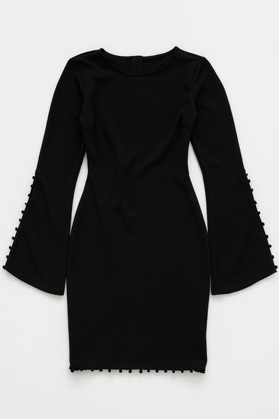 Robe Évasée Élégante Noire