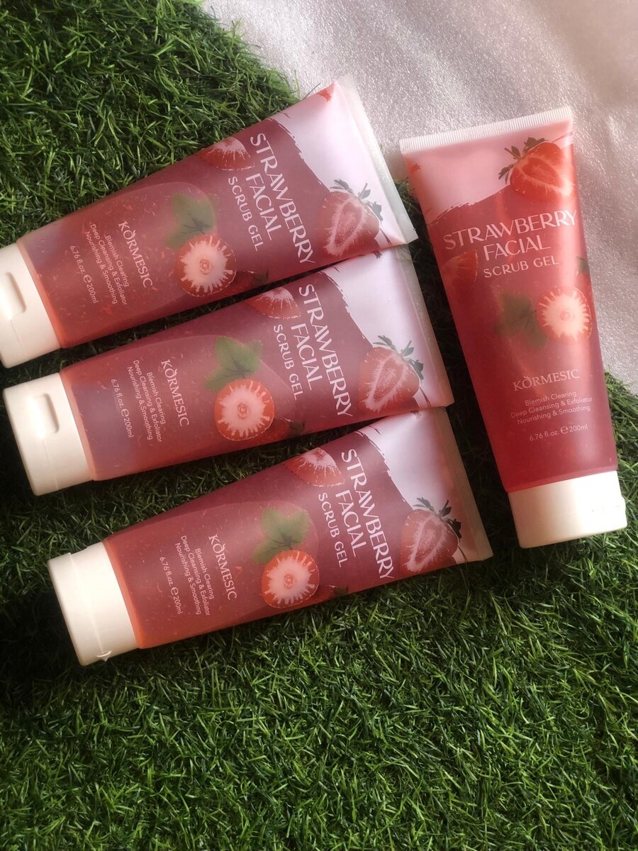 Facial scrub gel