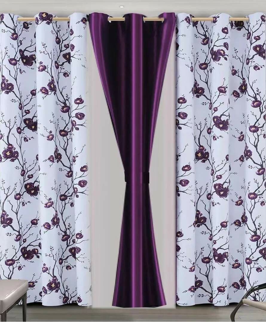 3 pcs sunblock curtains