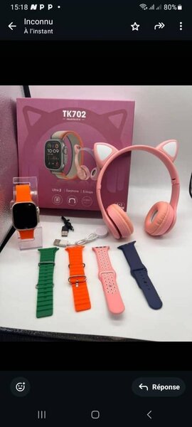 Montre connectée et casque