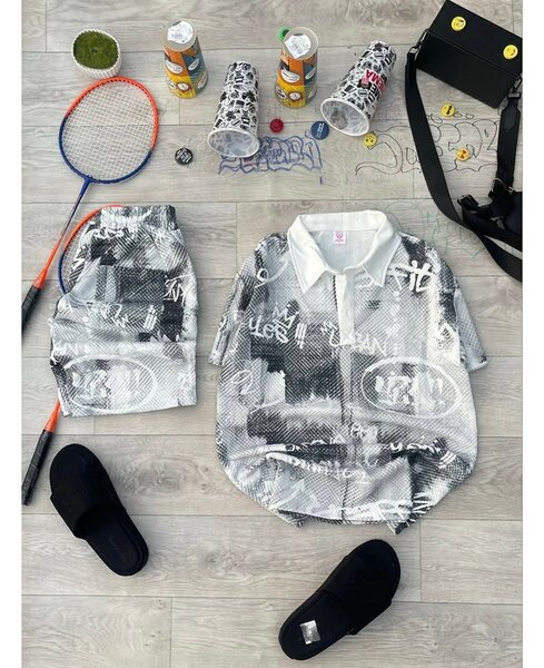 Trendy Graffiti Shirt Sets