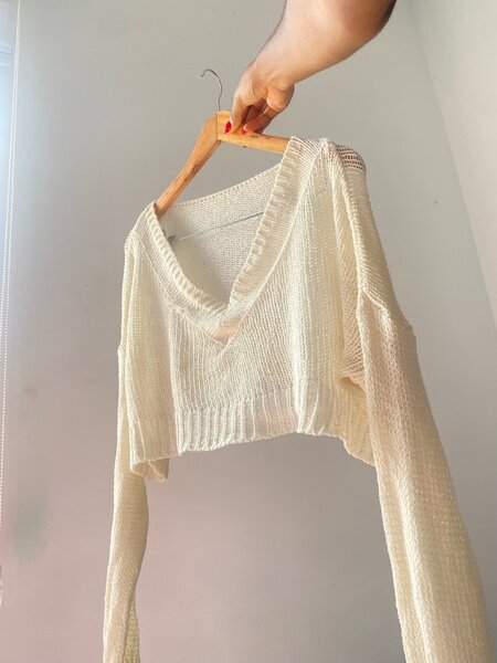 Knitted cropped top