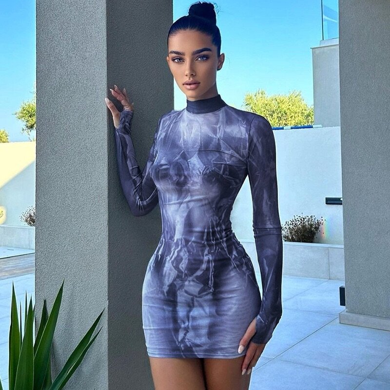 Long sleeve hip dress