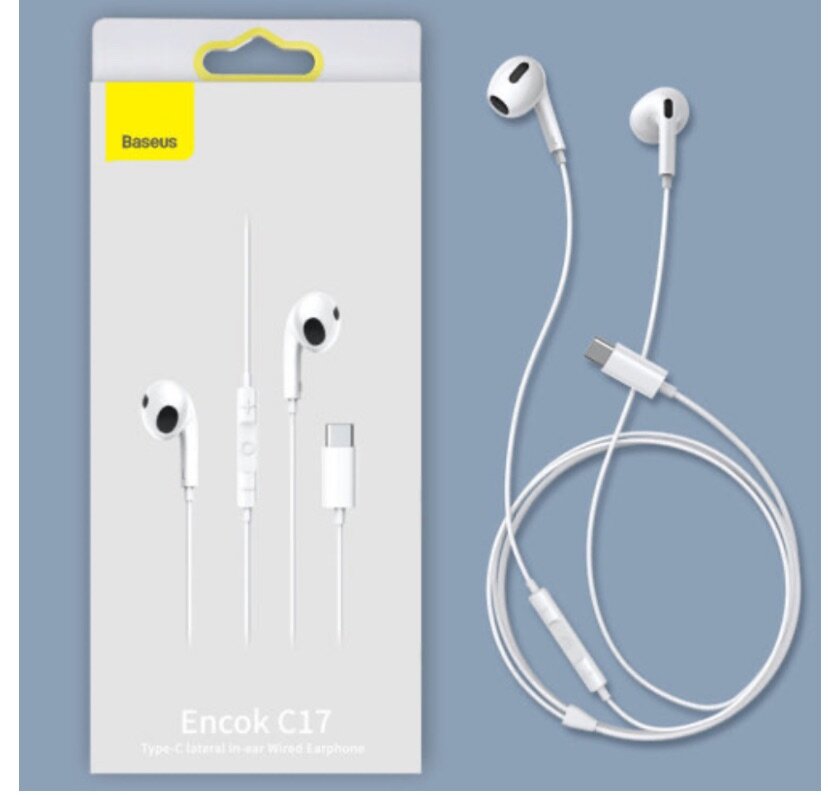 Écouteurs filaires intra-auriculaires Baseus encok c17 avec