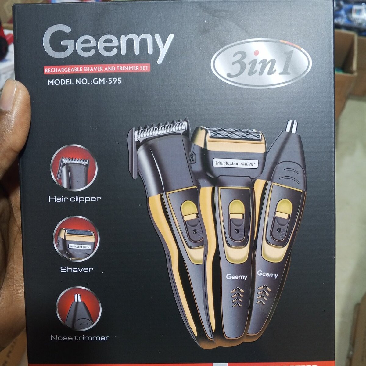 Geemy Tondeuse Électrique 3-en-1