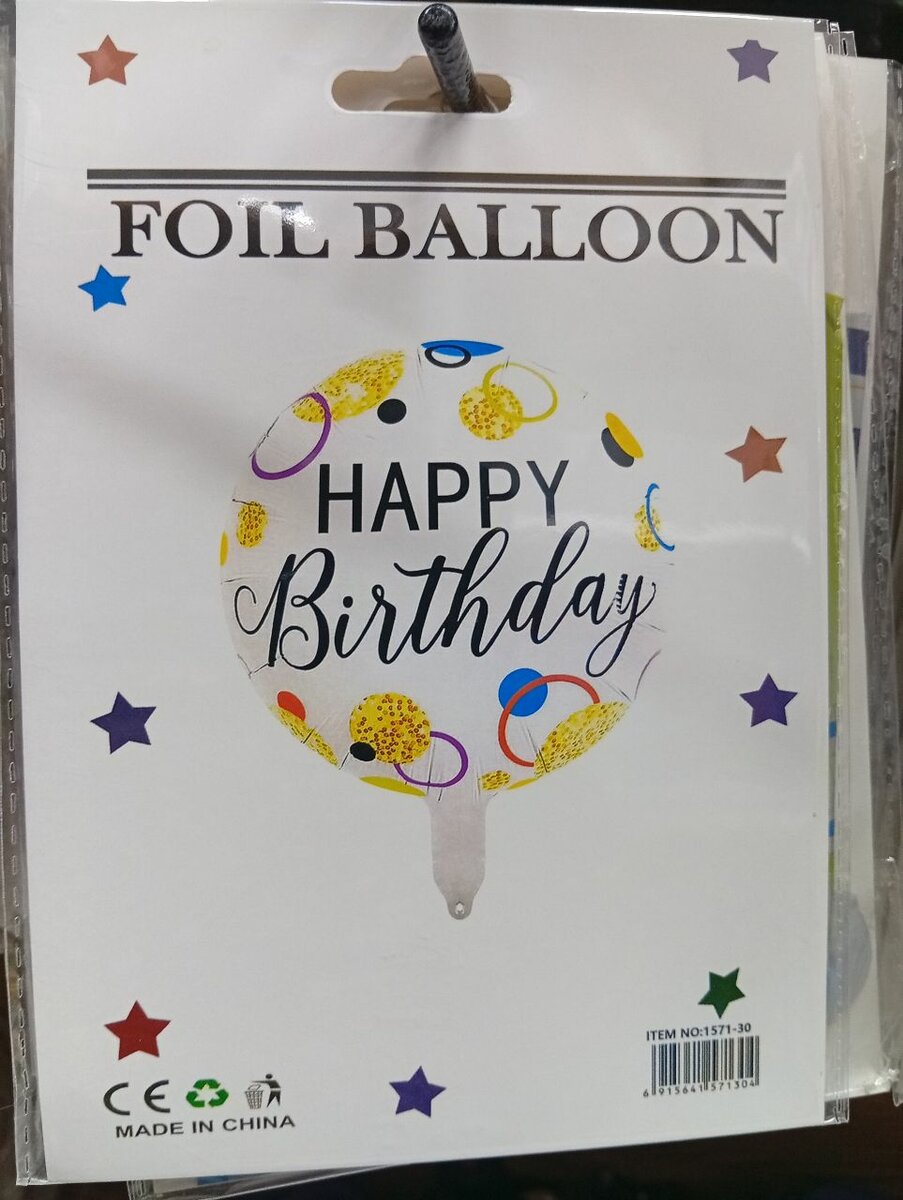 Ballons d'anniversaire en aluminium