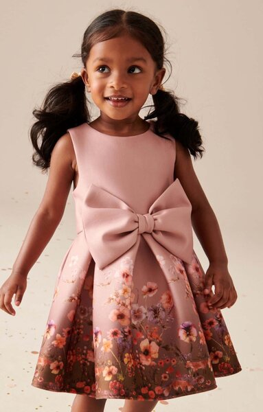 Nude Bow Dress