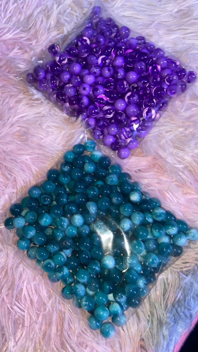 Perles colorées pour bijoux