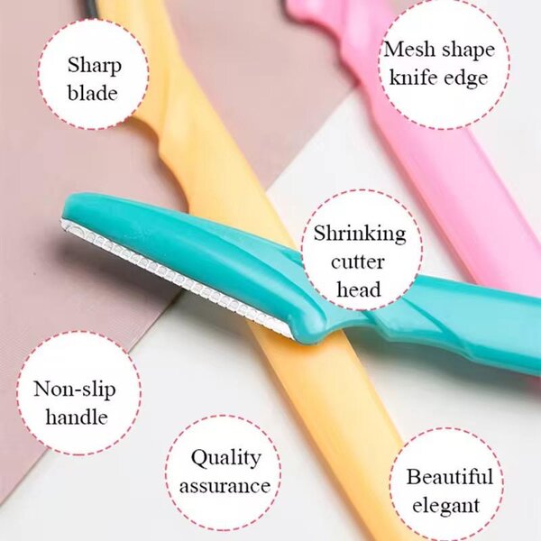 Rasoirs à sourcils colorés