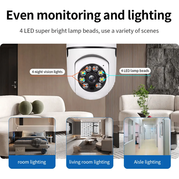 Caméra de Surveillance LED Intelligente