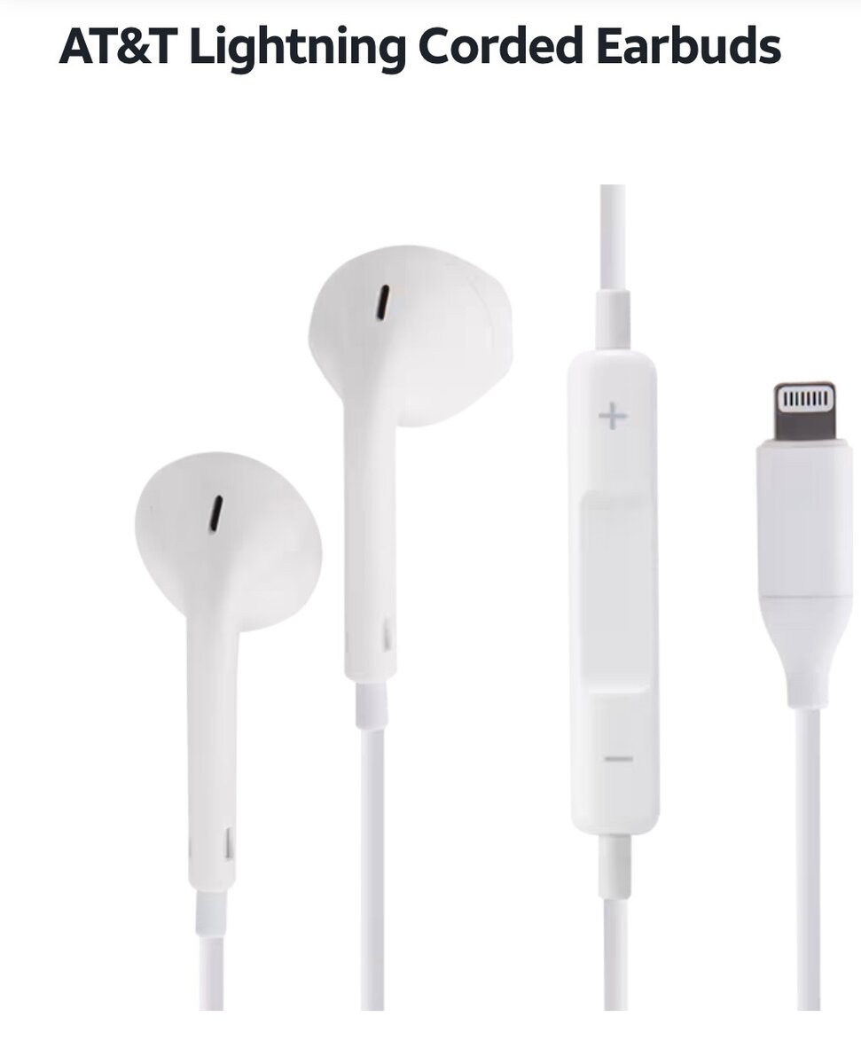 AT&T Earbud Lightning Connector