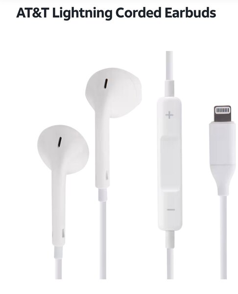 AT&T Earbud Lightning Connector