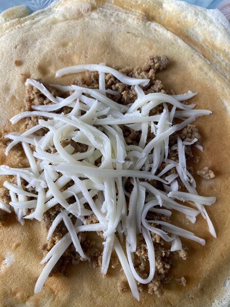 Crêpes salées au fromage