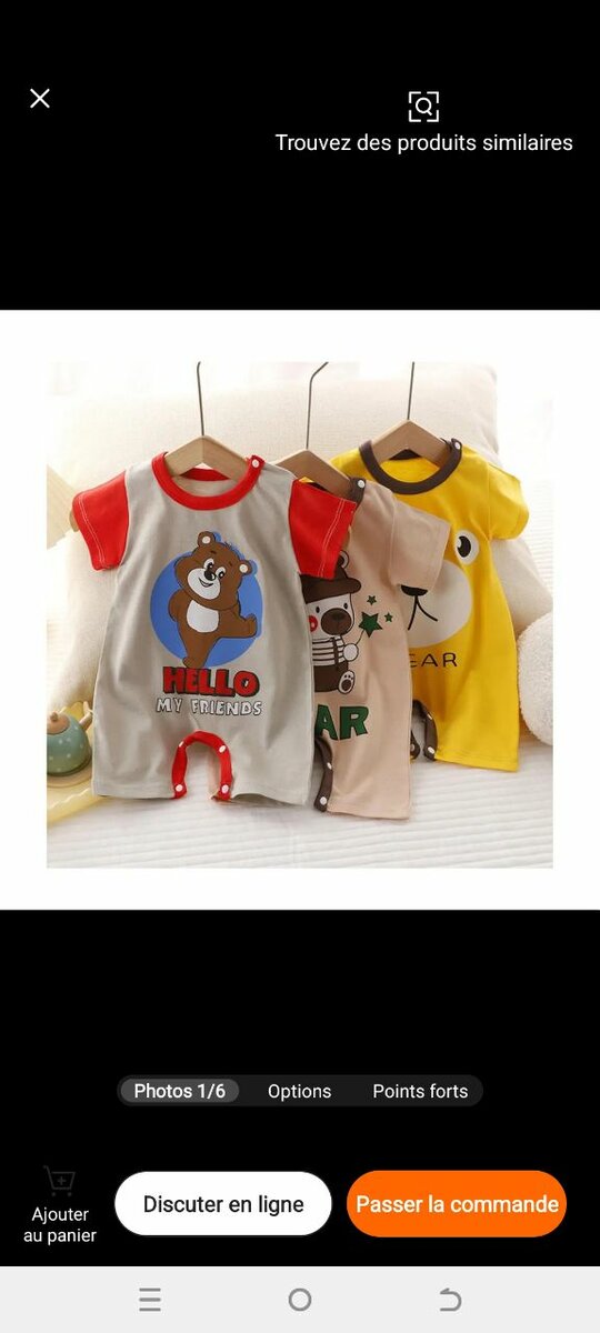 Pyjama Bébé Animaux Coton