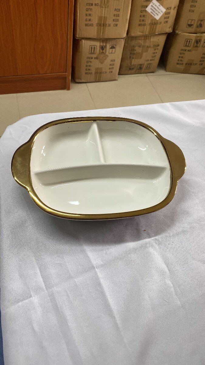 Assiette Compartimentée Élégante