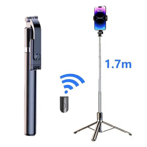 Trépied Selfie Télécommande 1.7m