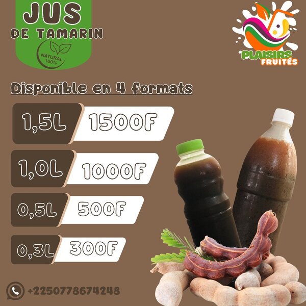 Jus de fruits et plantes 100% naturels