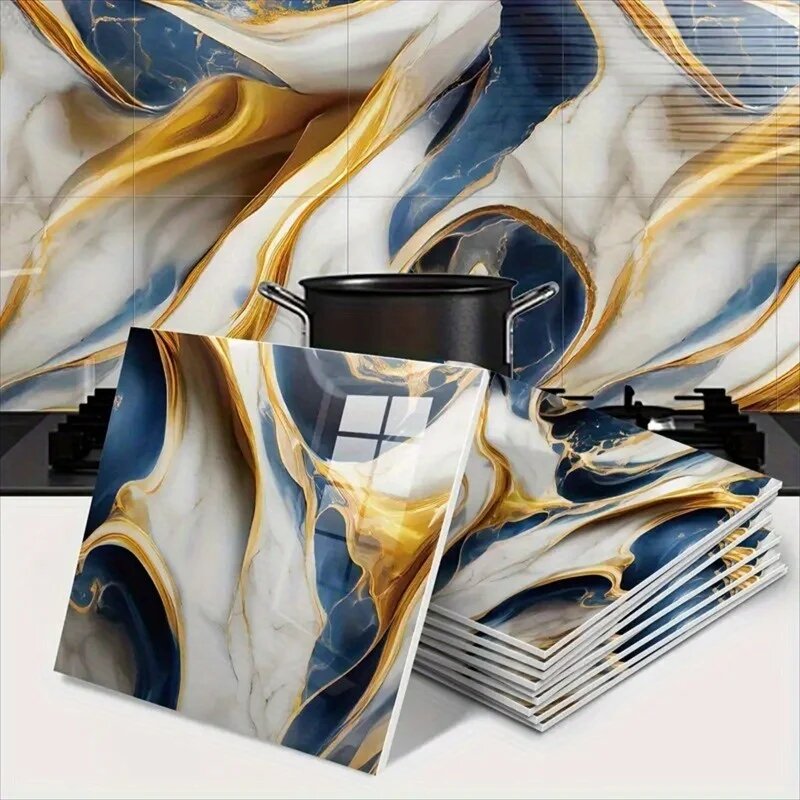 Carreau mural design marbré