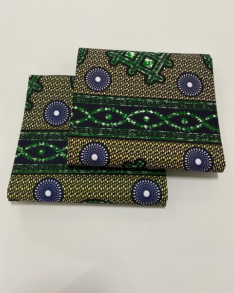 Tissu beige vert
