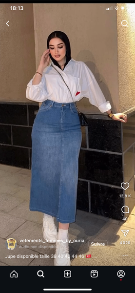 Jupe Longue en Jean Style