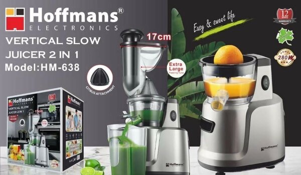 Hoffmans Slow Juicer 2 in 1