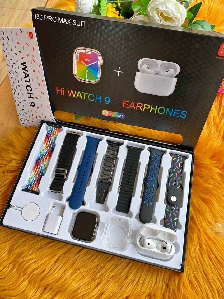 i30 : Montre connectée série 9 à 7 bracelets