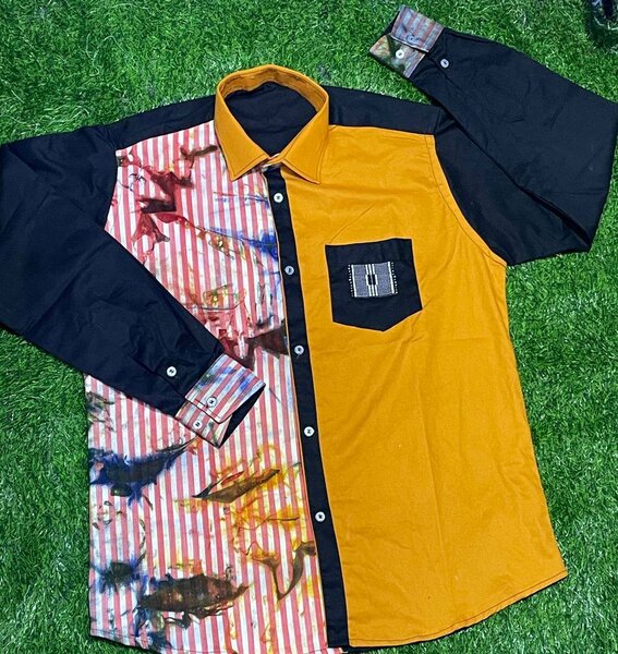 Chemise colorée à motifs uniques