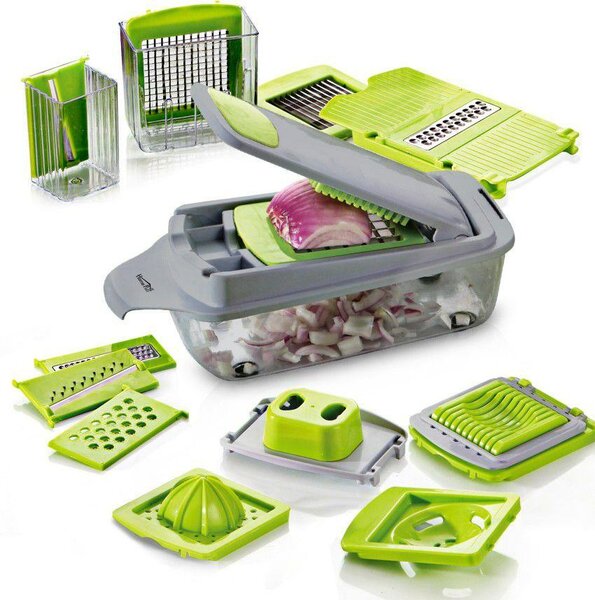 14pcs Kitchen Vegetable Cutter, Salad, Vegetable,chopper, sl