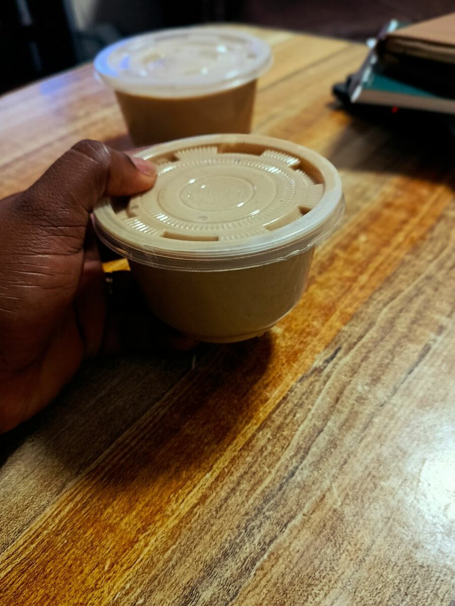Le mini pot de pistache écrasé