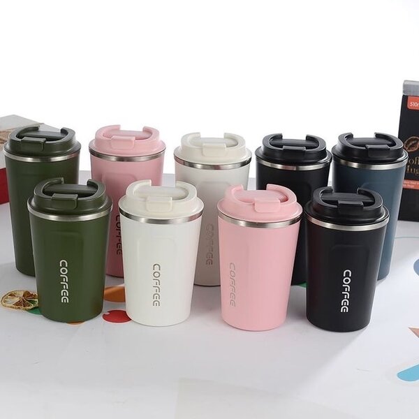 Double stainless steel coffee mug