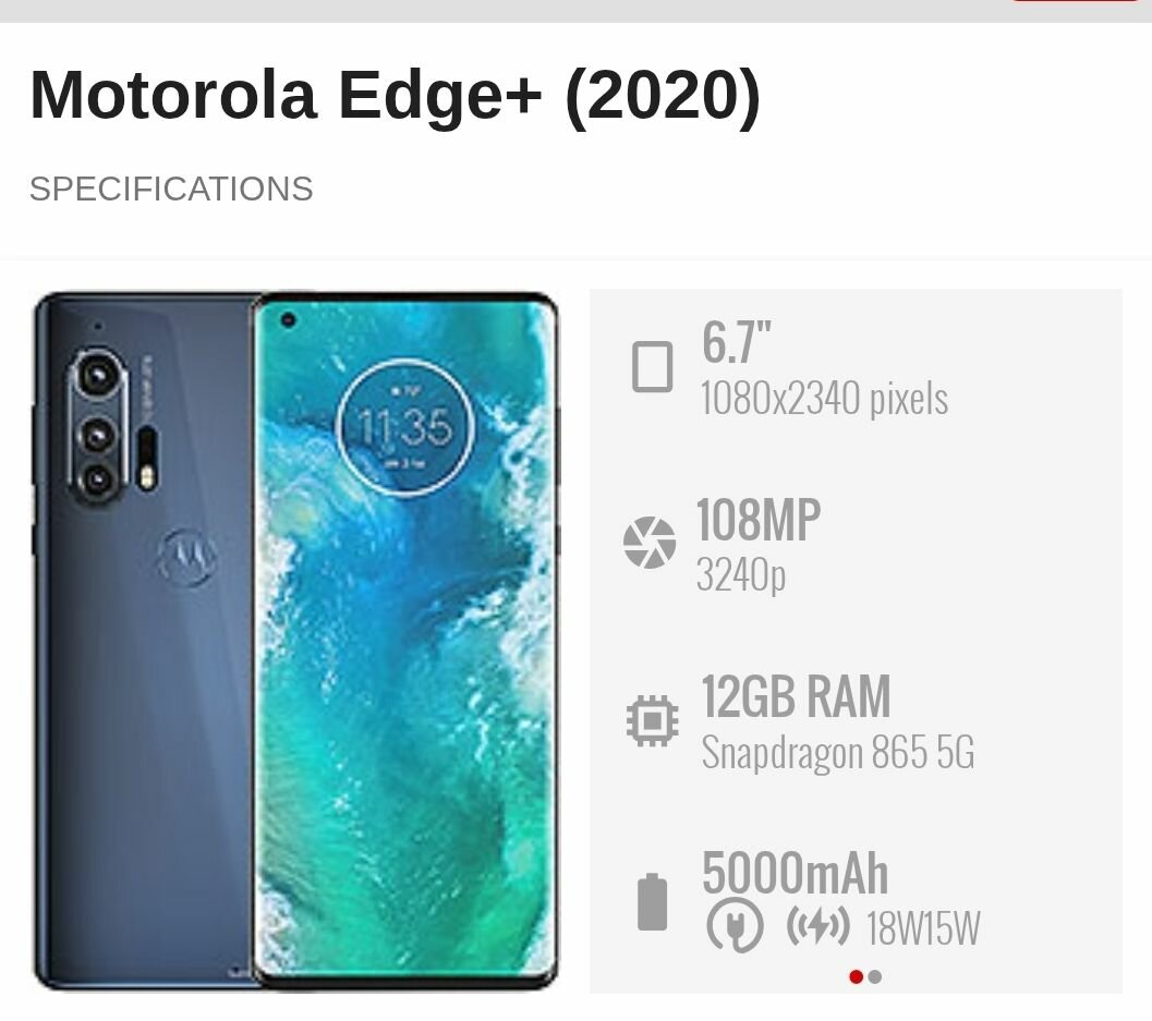 MOTOROLA EDGE PLUS 5G 256GB+12GB DE RAM