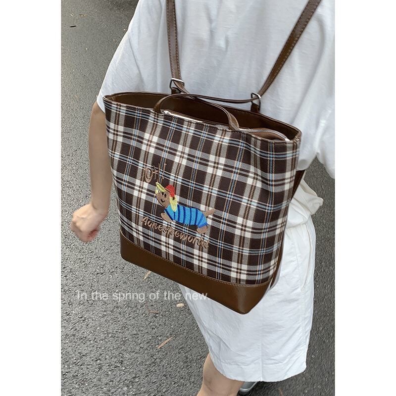 Leather backpack