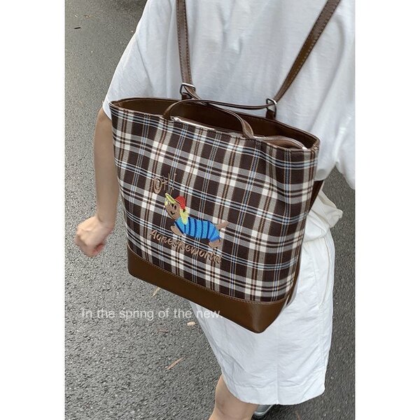 Leather backpack