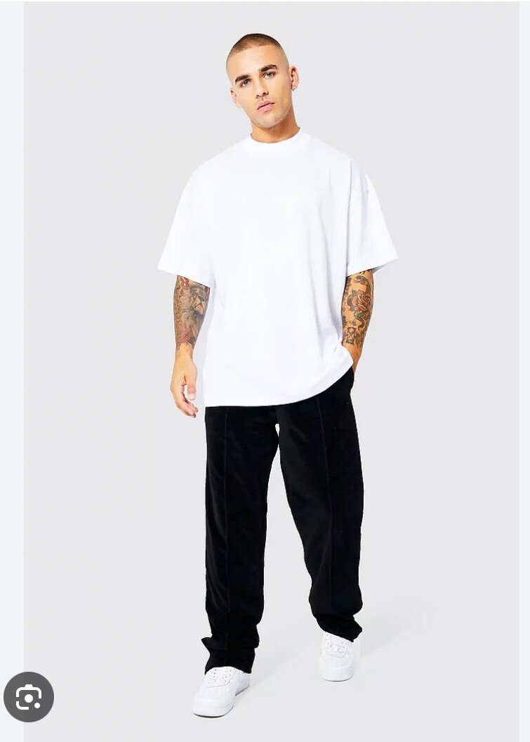 T-shirt blanc décontracté homme