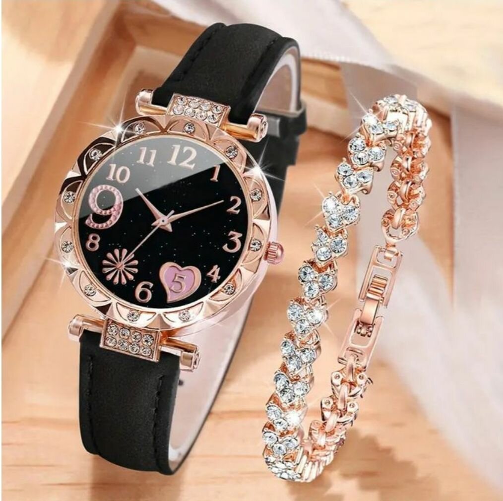 Montre + Bracelet pour femme