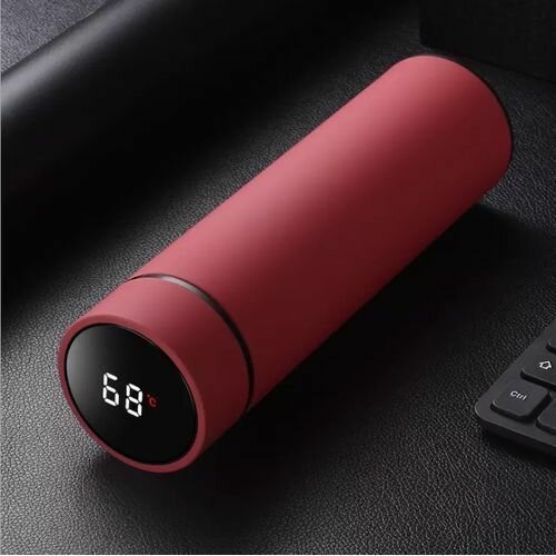 Thermos Isotherme Portable Intelligent - Eau Chaude/Glacée - Indicateur De Température LED - 500ml