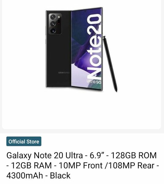 Galaxy note 20