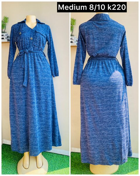 blue dress