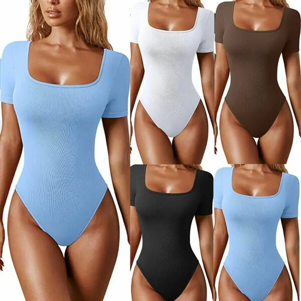Body femme col carré élégant